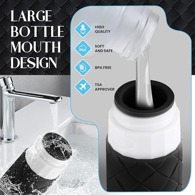 Travel Bottles for Toiletries, TSA Approved Silicone Travel Size Containers for - Image 6