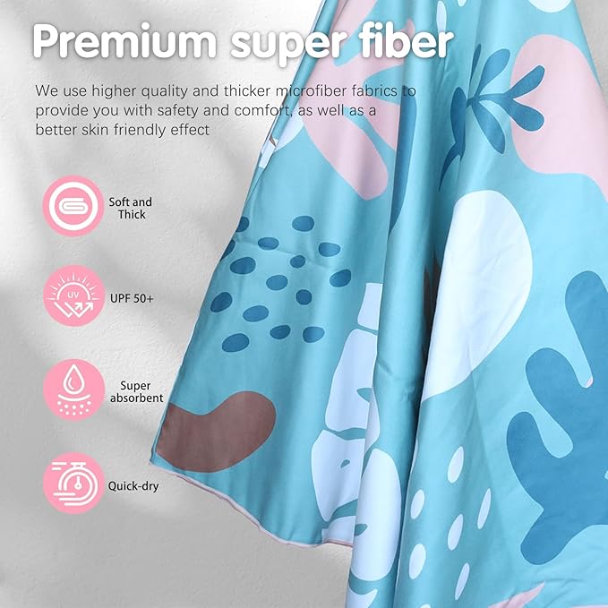 PY SUPER MODE Beach Hooded Towel Oversized - Image 6
