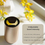 Waterless Essential Oil Diffuser – Portable Cordless Aromatherapy Diffuser for Home, Car & Office – 3 Mist Levels - 4 Timer Modes - 15ml Oil Capacity - USB-C Rechargeable
