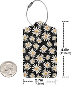 Set of 2 Luggage Tag for Suitcases Tie dye PU Leather Luggage Tag - Image 4