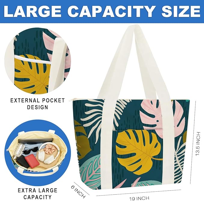 Beach Bags Wet Bag for Swimsuit Tote Bag for Friends Travel Gifts, Aloha Bags - Image 2
