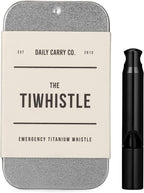 DAILYCARRYCO. Titanium Whistle for Emergency, Camping & Hiking Whistle by DAILYCARRYCO