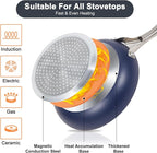 Pots and Pans Set, 7 Piece Nonstick Ceramic Cookware Set, Kitchen Induction - Image 5