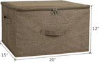 ANMINY 3PCS Storage Bins with Zipper Lids 51.9 Qt Lidded Fabric Storage Boxes - Image 3