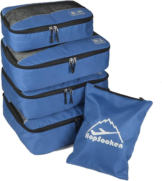 5 Set Packing Cubes for Travel Large Suitcase Luggage Organizer Bags Travel by HOPSOOKEN