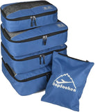 5 Set Packing Cubes for Travel Large Suitcase Luggage Organizer Bags Travel by HOPSOOKEN
