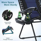 MFSTUDIO Padded Zero Gravity Recliner Chair Set of 2, Folding Patio Lounge - Image 7