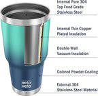 WETOWETO 30 oz Tumbler with 2 Straws and 2 Lids, Stainless Steel Insulated - Image 4