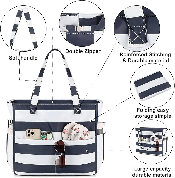 Waterproof Beach Tote Pool Bags - Image 6
