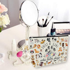 Dog Makeup Bag Gift: Cute Cosmetic Bag Just A Girl Who Loves Dogs For Daughters, Sisters, Friends,Teen Girls & Women.Ideal Gift For Travel, Birthdays, & Christmas.