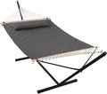 ANOW Double Hammock with 12FT Heavy Duty Steel Stand Included, 2 Person Hammock by ANOW