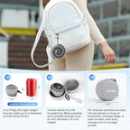 Compact Travel Pillow with Adjustable Straps & Washable Cover, Portable Neck - Image 2