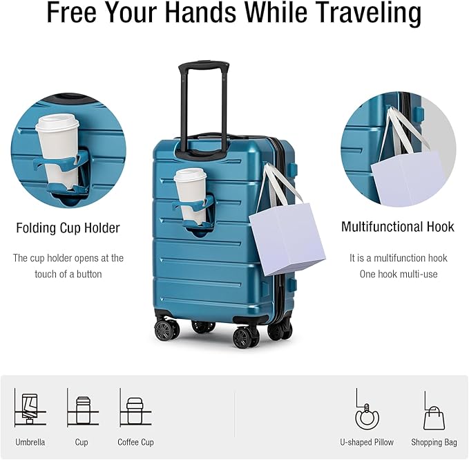 KYME Carry On Luggage 22x14x9 Airline Approved - Image 2