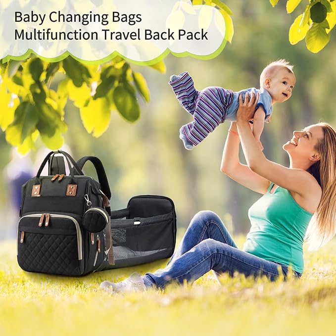 Diaper Bag with Changing Station, Waterproof 3 in 1 Baby Diaper Backpack with - Image 5