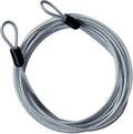 30FT 3mm Outdoor Travel Long Security Cable Lock, Braided Steel Coated Safety by GOMRQING