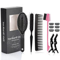 12Pcs Wig Styling Set - Massage Brush, Wide-Tooth Comb, Edge Brush, Wet Brush, Wig Clip for Synthetic Wigs, Hair Extensions, DIY Styling and Human Hair