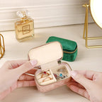 TAIMY Mini Jewelry Travel Case, Velvet Small Travel Jewelry Box, Portable - Image 4