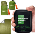 Frelaxy Emergency Blanket 2-Pack/4-Pack, Extra-Thick Extra-Large Space Blankets by Frelaxy