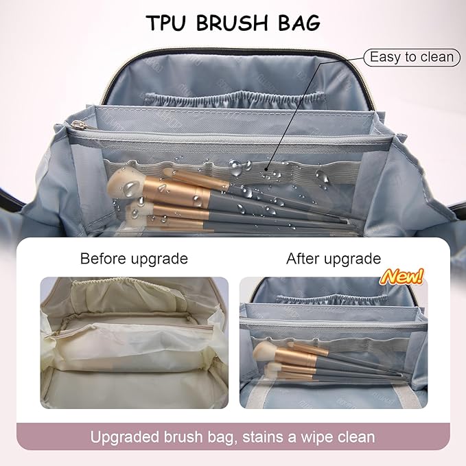 Travel Makeup Bag Cosmetic Bags - Image 2