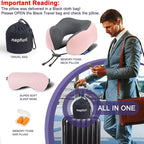 napfun Neck Pillow for Traveling, Upgraded Travel Neck Pillow for Airplane 100% - Image 6