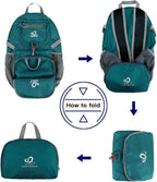 WATERFLY Small Lightweight Packable Backpack: 20l Ultra Light Foldable Travel - Image 5