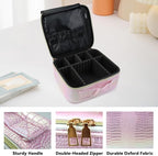Travel Makeup Bag Makeup Cosmetic Train Case Organizer Portable Storage Bag - Image 4