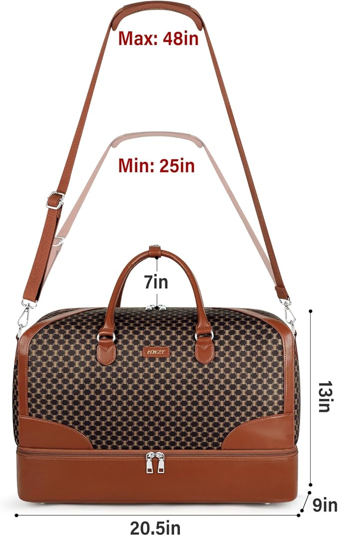 Weekender Bag for Women, Travel Duffel Bag Carry On Overnight Bag - Image 6