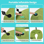 2 Pack Inflatable Travel Neck Pillows - Image 4