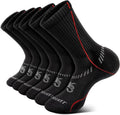 BULLIANT Compression Socks for Men 6Pairs, Athletic Crew Socks Cushioned For by BULLIANT