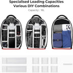 K&F Concept Camera Backpack for Photographers Large Waterproof Photography - Image 4