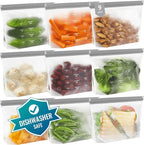 Dishwasher Safe Reusable Storage bags Stand Up by IDEATECH