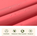 SaphiRose Unisex Rain Poncho Raincoat Hooded - Image 5