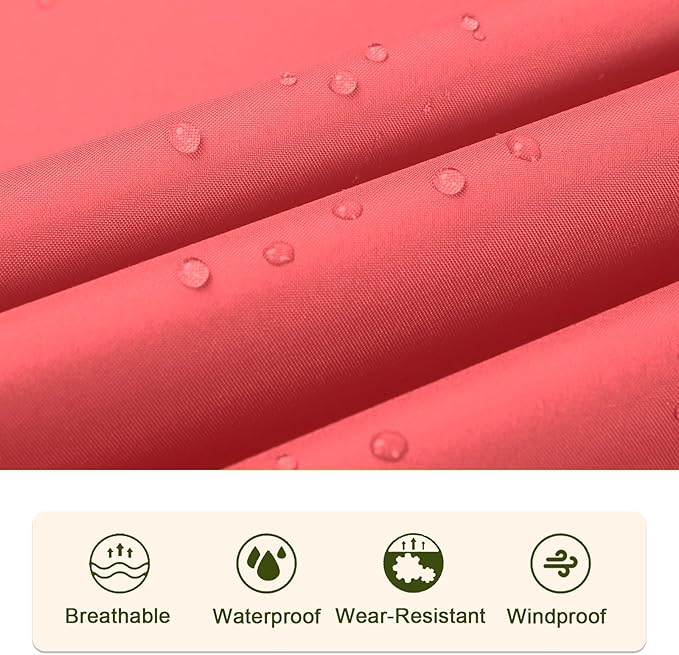 SaphiRose Unisex Rain Poncho Raincoat Hooded - Image 5