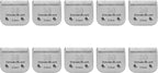 10 Pack Detachable Pet Dog Clipper Blades, Compatible with Andis Size 30 Cut Length 1/50"(0.5mm),Most Oster A5,Wahl KM10 Series Clippers,Made of Ceramic Blade & Stainless Steel Blade