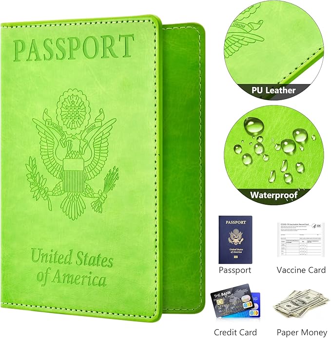 BB-green Passport and Vaccine Card Holder Combo - Image 4
