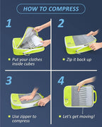 BAGSMART 6 Set Compression Packing Cubes - Image 6