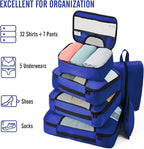 Veken 8 Set Packing Cubes for Travel Essentials, Suitcase Organizer Bags in 4 - Image 5
