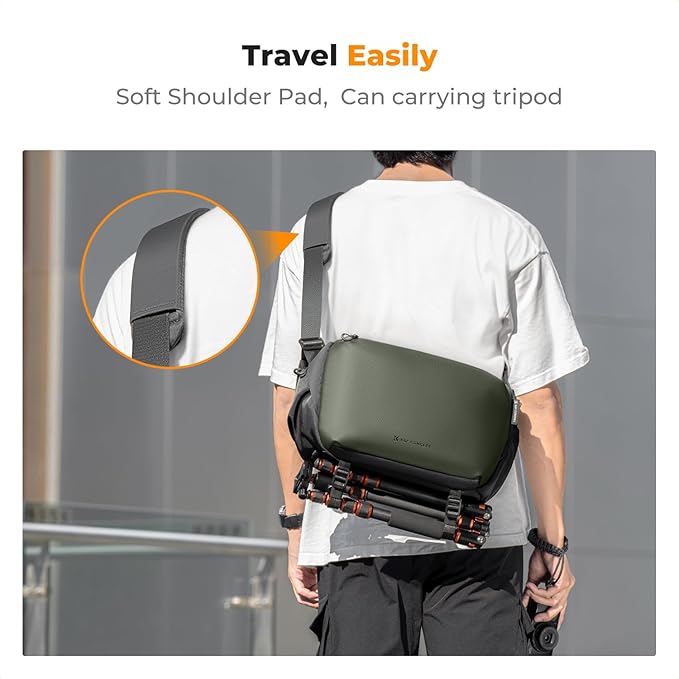 K&F Concept 2 in 1 Sling Bag Everyday Shoulder Bag & Multifunction Photography - Image 6