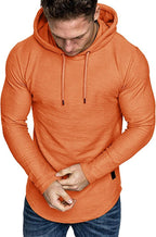 Lexiart Mens Fashion Athletic Hoodies Sport Sweatshirt Solid Color Fleece - Image 2