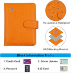 Melsbrinna Premium Leather Passport Holder Covers Case, Waterproof Rfid - Image 3