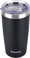 SUNWILL Travel Coffee Tumbler 20 oz, Insulated Mug by SUNWILL
