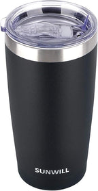 SUNWILL Travel Coffee Tumbler 20 oz, Insulated Mug by SUNWILL