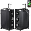 Krute Aluminum Frame Luggage 28 inch Zipperles Suitcase by Krute
