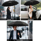 LLanxiry Compact Travel Umbrella, Mini Windproof Umbrellas - Image 8
