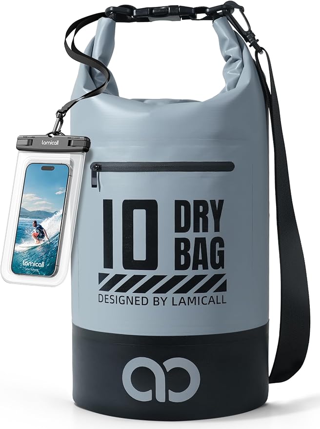 Lamicall Dry Bag Waterproof Backpack - 5L/10L/20L/30L/40L Roll Top Waterproof by Lamicall