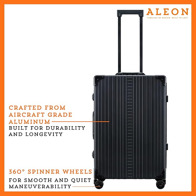 Aleon All Aluminum Lightweight 26" Carry-On Luggage - Image 2