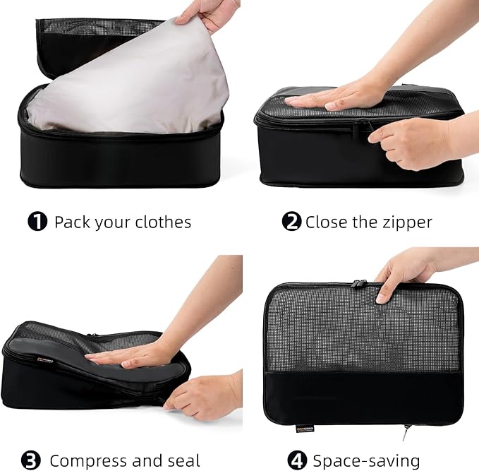 4 Piece Compression Packing Cubes - Image 4
