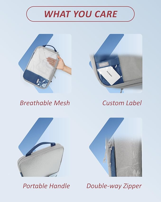BAGSMART 6 Set Compression Packing Cubes - Image 5