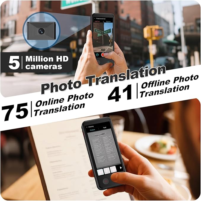 iTour D-pro Language Translator Device, Realtime Detachable Dual Screen AI - Image 6