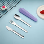 DEVICO Travel Utensils with Case, Reusable Camping Silverware Cutlery, 18/8 - Image 8